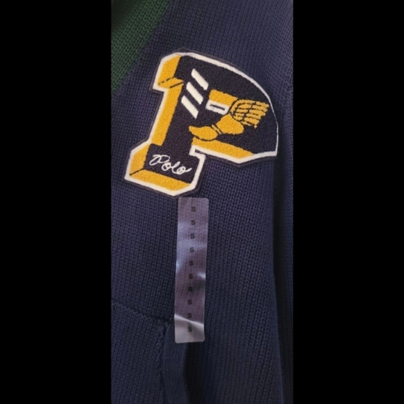Polo Ralph Lauren P-wing Letterman Cardigan Size Small - Picture 11 of 11